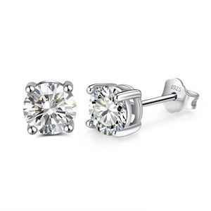 5mm Round CZ 925 Sterling Silver Stud Earring